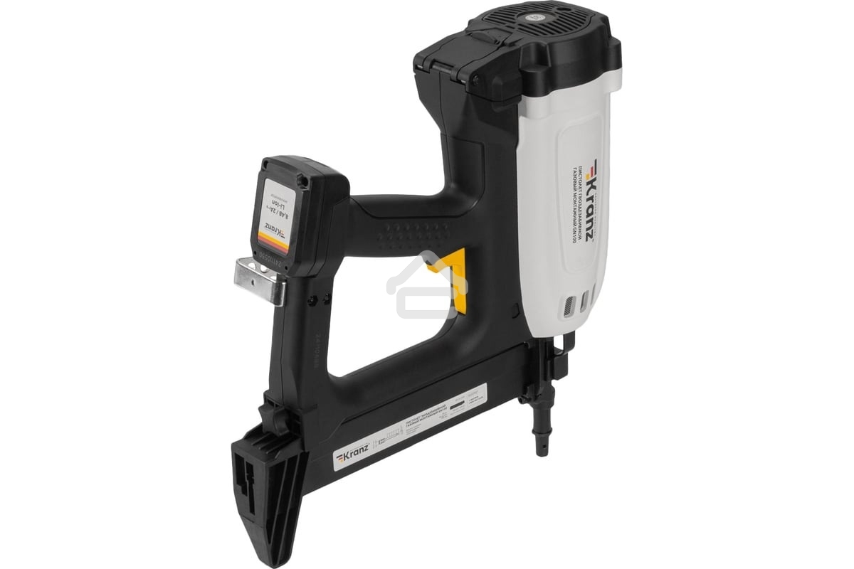 Пистолет гвоздезабивной газовый монтажный Kranz GN100, 100Дж, длина гвоздей 15-40мм, диаметр 2,7-3мм