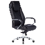 Кресло руководителя Бюрократ T-9923SL/BLACK черный, кожа, крестовина хром