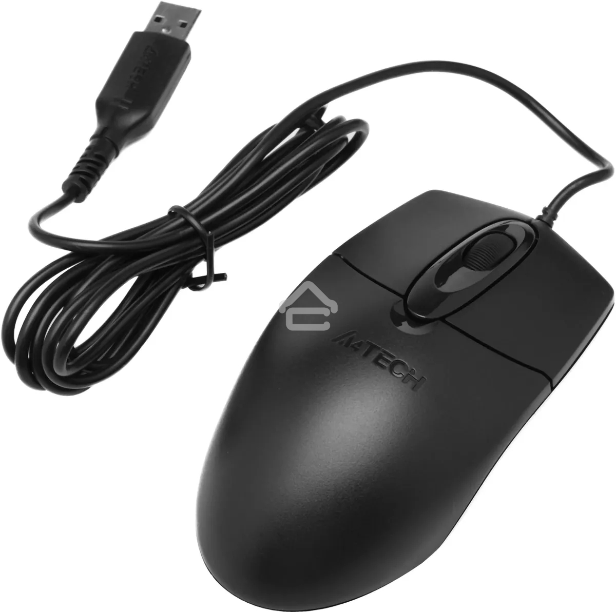 Мышь проводная A4Tech OP-720S черный, 1200 dpi, USB, кнопки - 3