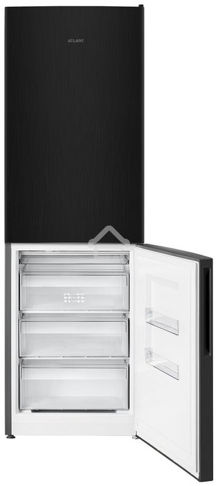 Холодильник Atlant ХМ-4621-151 черный металлик двухкамерный 205/119л морозилка снизу. капельная система