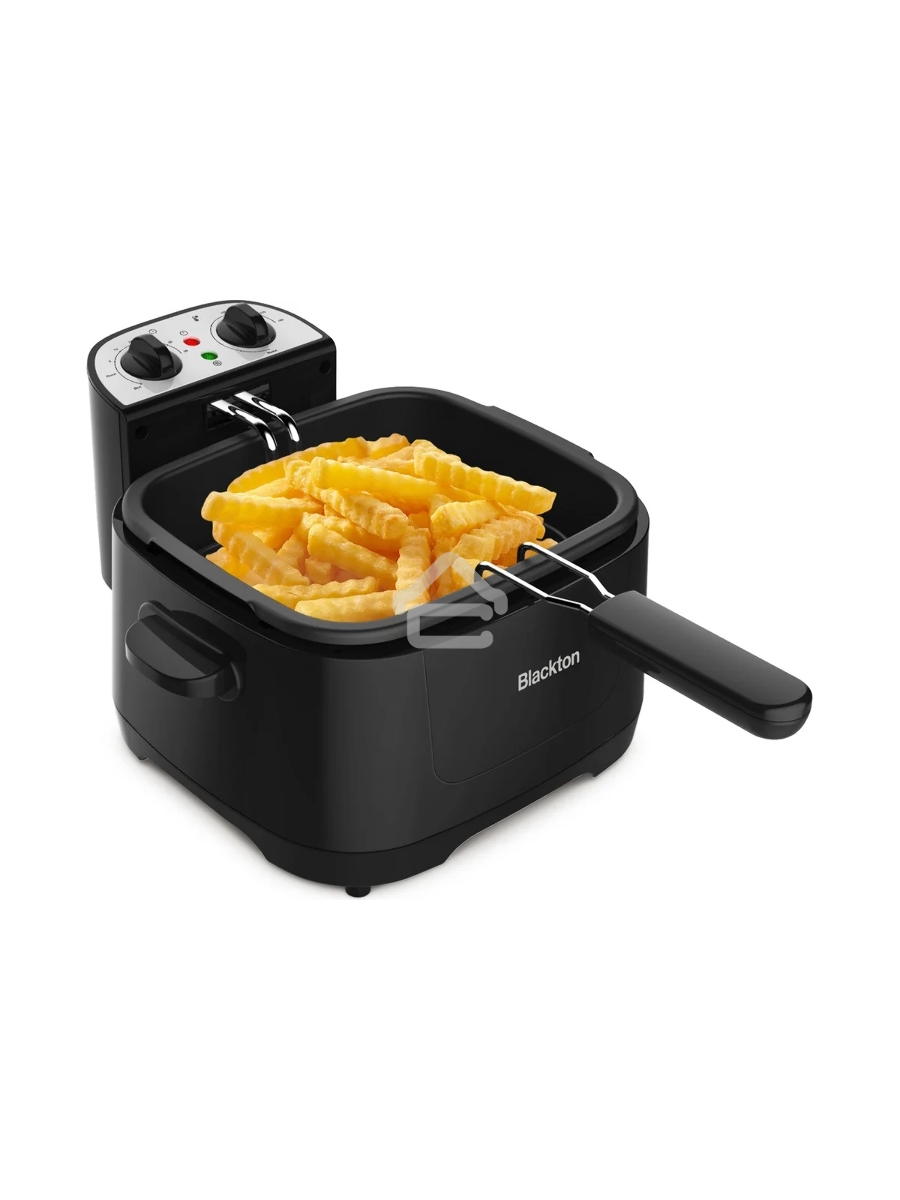 Фритюрница Blackton Bt DF1112 Black. Потребляемая мощность 2000 Вт/Мах. объем 3л/Параметры электропитания 220-240 В,50Гц/Класс защиты от поражения электрическим током Класс I/Регулировка температуры/Компактный размер/Быстрый нагрев до 90 градусов