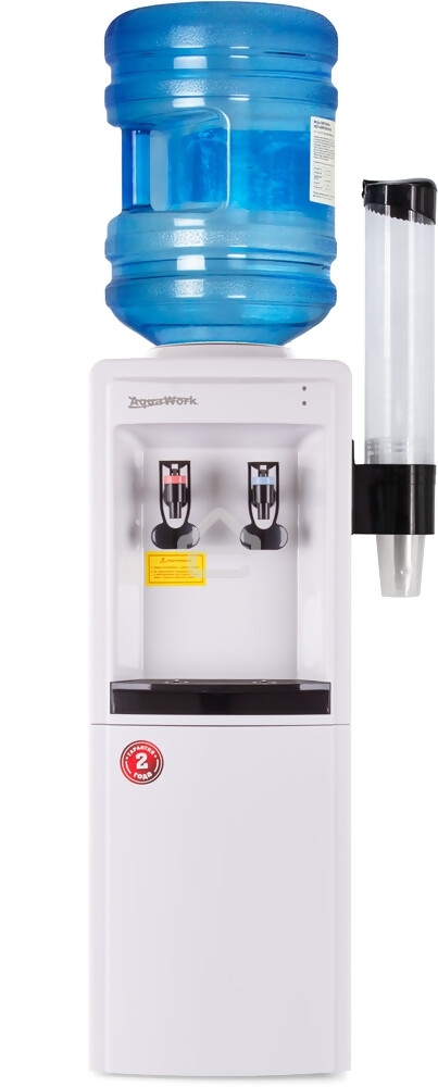 Кулер Aqua Work 0.8-LR напольный, компрессорный белый/черный