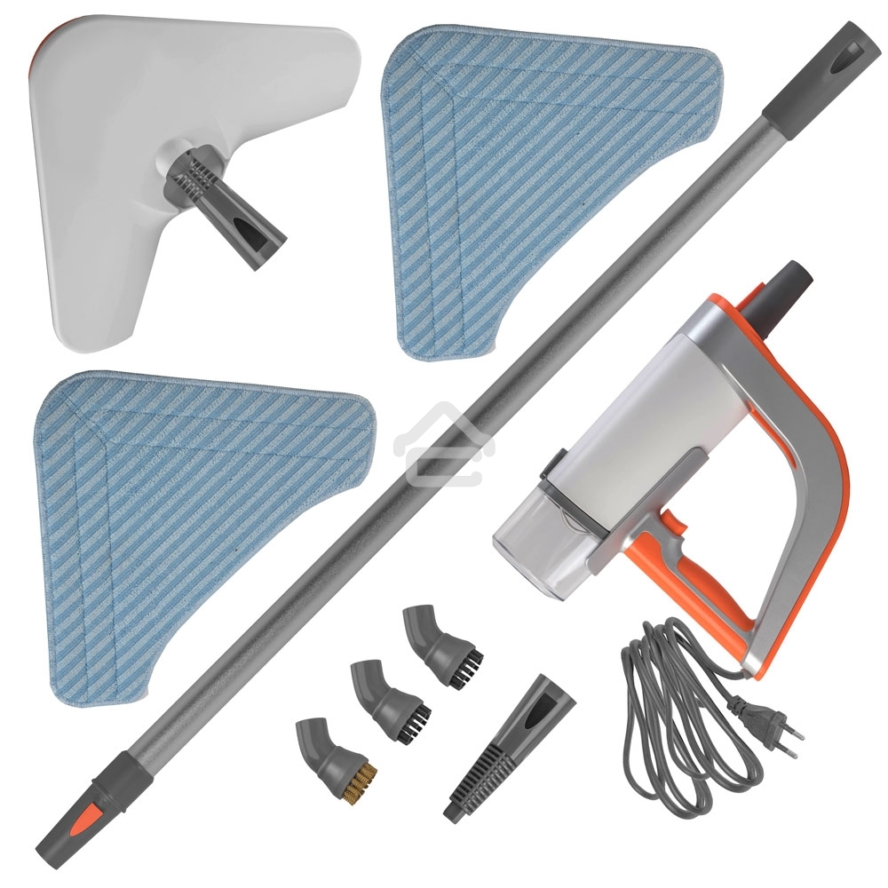 Паровая швабра Endever Odyssey Q-621 белый/оранжевый, 1500 Вт, 0,35 л