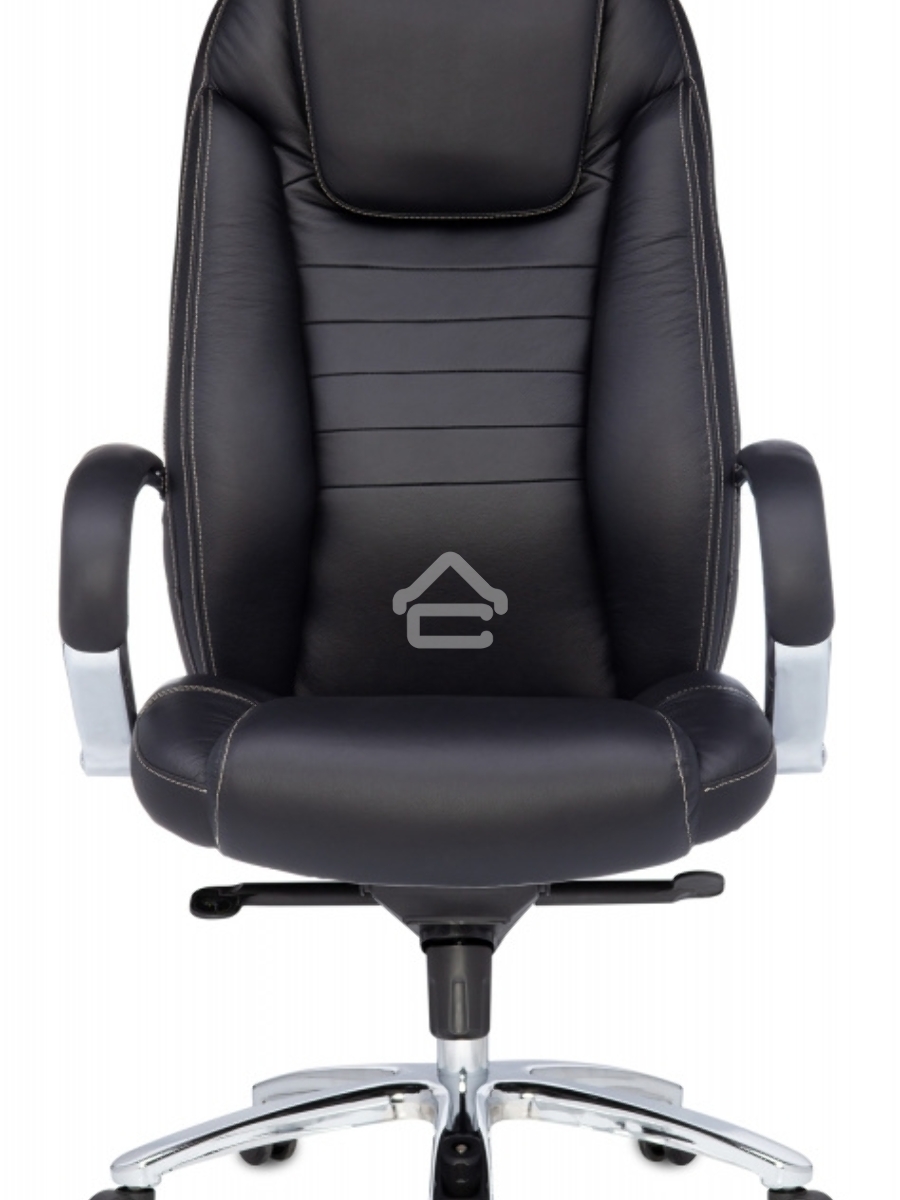 Кресло руководителя Бюрократ T-9923SL/BLACK черный, кожа, крестовина хром