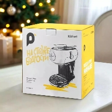 Кофеварка рожковая Kitfort КТ-7219 белый, исп. кофе - молотый, 1.2 л, 1100 Вт, 15 бар