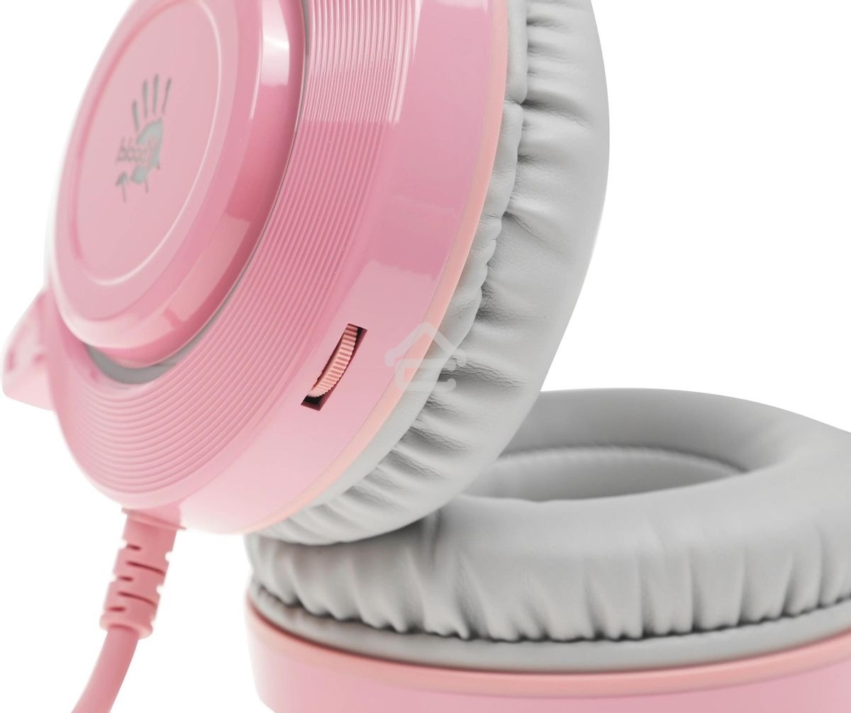 Гарнитура проводная с микрофоном A4 Bloody G521 розовый 2.3м мониторные USB оголовье (G521 (PINK))