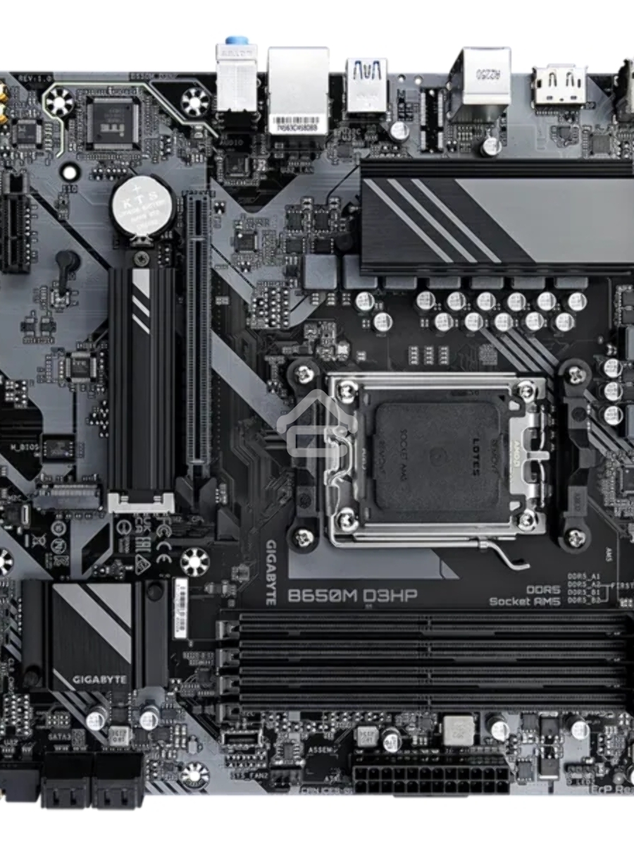 Материнская плата Gigabyte B650M D3HP, AM5, AMD B650, 4xDDR5, 4xSATA, 2xM.2, 1xPCI-E 4.0 x16, 1xPCI-E x1, 1xHDMI, 2xDP, 1x 2.5Gb LAN, 3xUSB-A 3.2 Gen 1, 2xUSB-A 2.0, 1xUSB-C 3.2 Gen 1, 3x3.5 мм, 7.1, Micro-ATX
