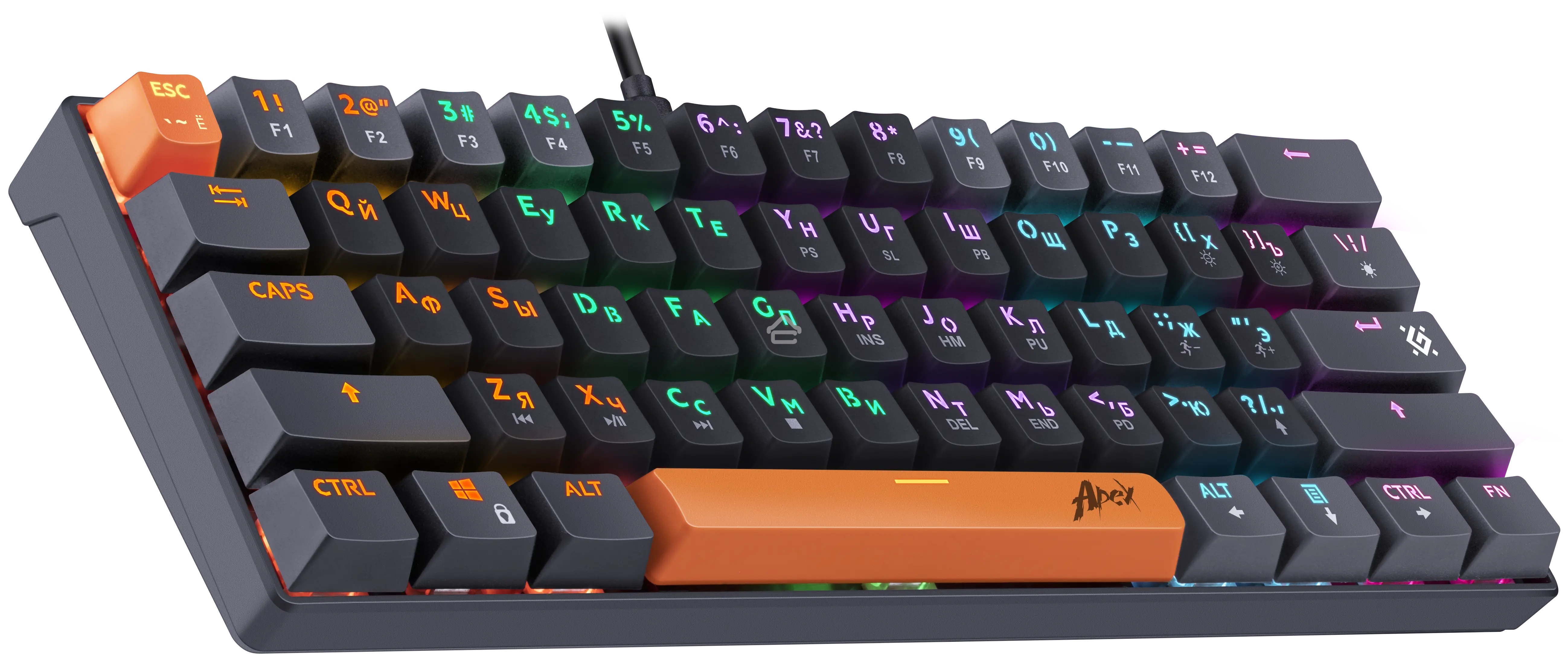 Клавиатура проводная Defender USB APEX GK-002 RU