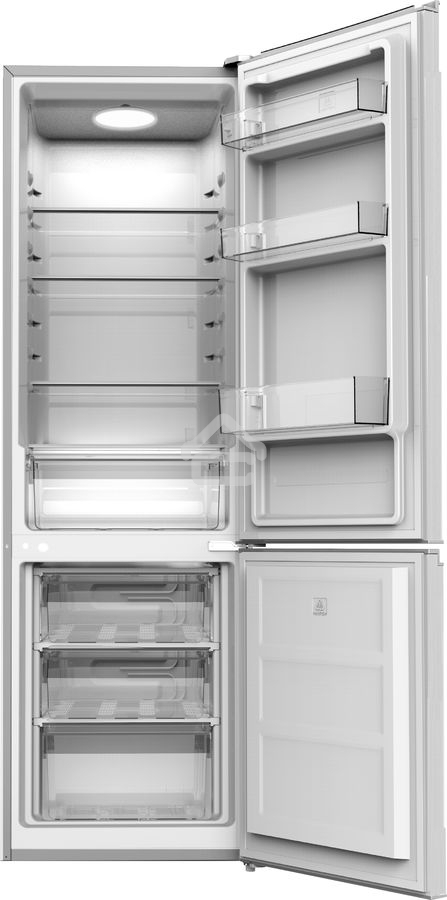 Холодильник Hyundai CC30031A белый двухкамерный 197/71л морозилка снизу капельная система