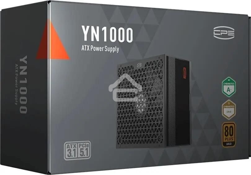 Блок питания PCCooler P5-YN1000-G1F, 1000Вт, 80 PLUS Gold, 135мм, модульный, черный