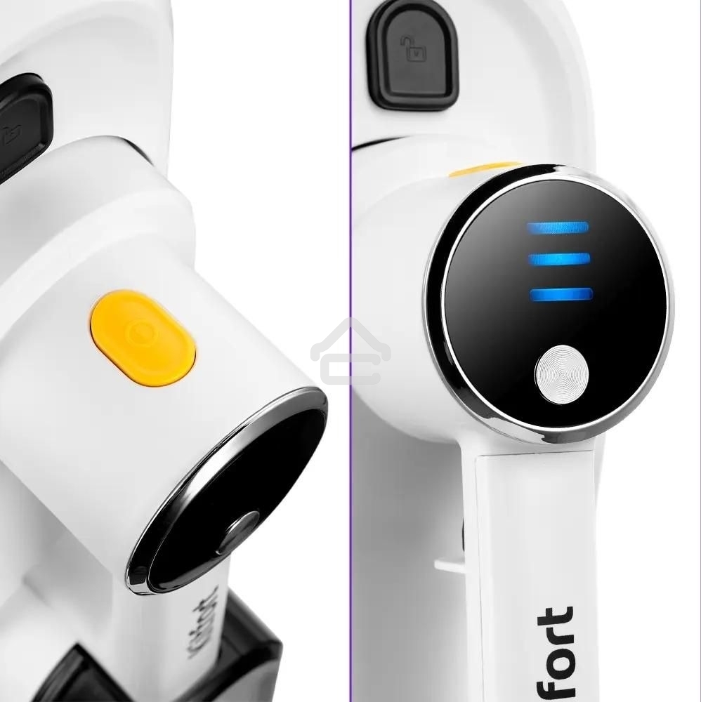 Швабра паровая Kitfort КТ-1072 1300Вт белый/черный