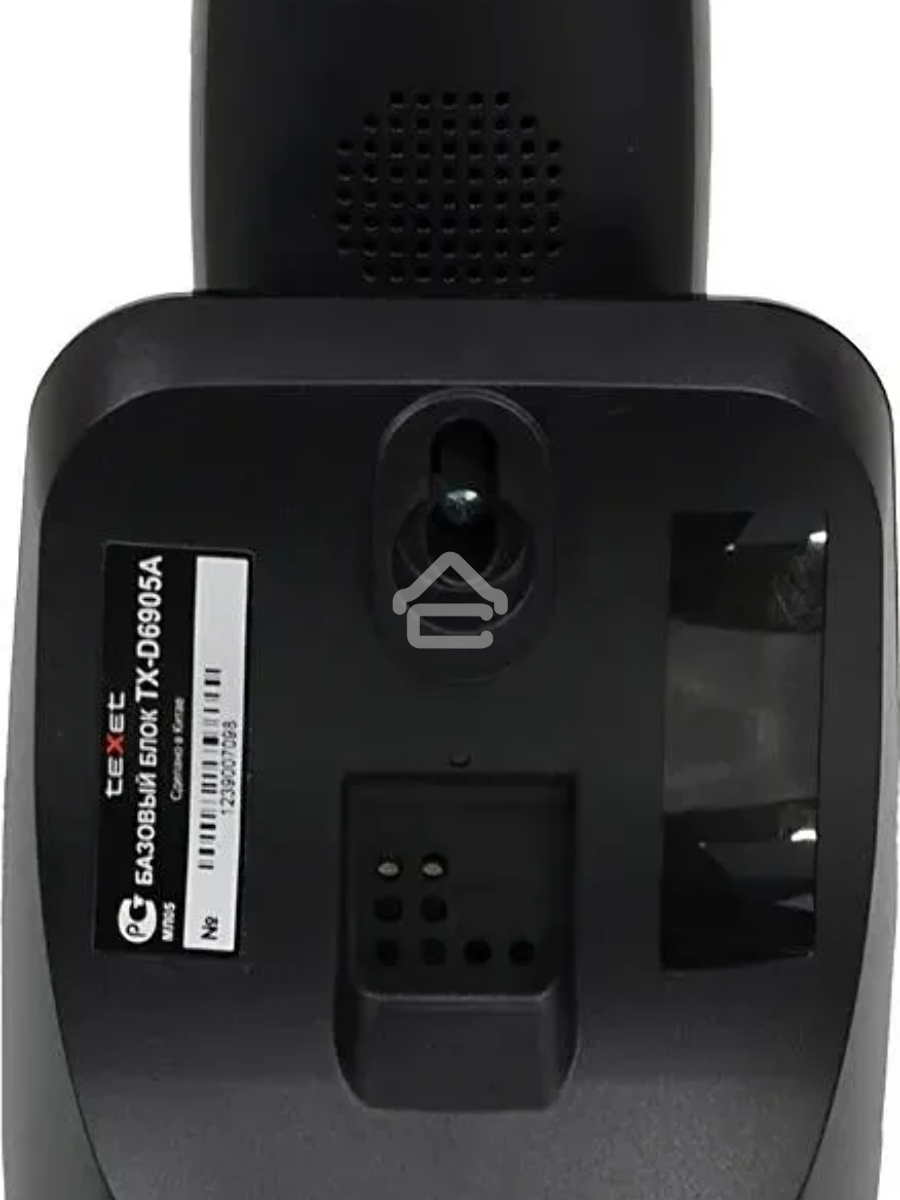 Радиотелефон teXet TX-D6905A черный (громкая связь,телефонная книга на 50 имен и номеров, определитель номера, будильник)