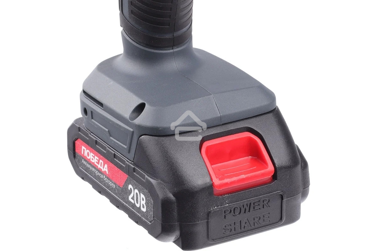 Дрель-шуруповерт аккумуляторная ПОБЕДА ДА-20/1 Ли, 20В, 2,0Ач, 1 АКБ, 38Нм