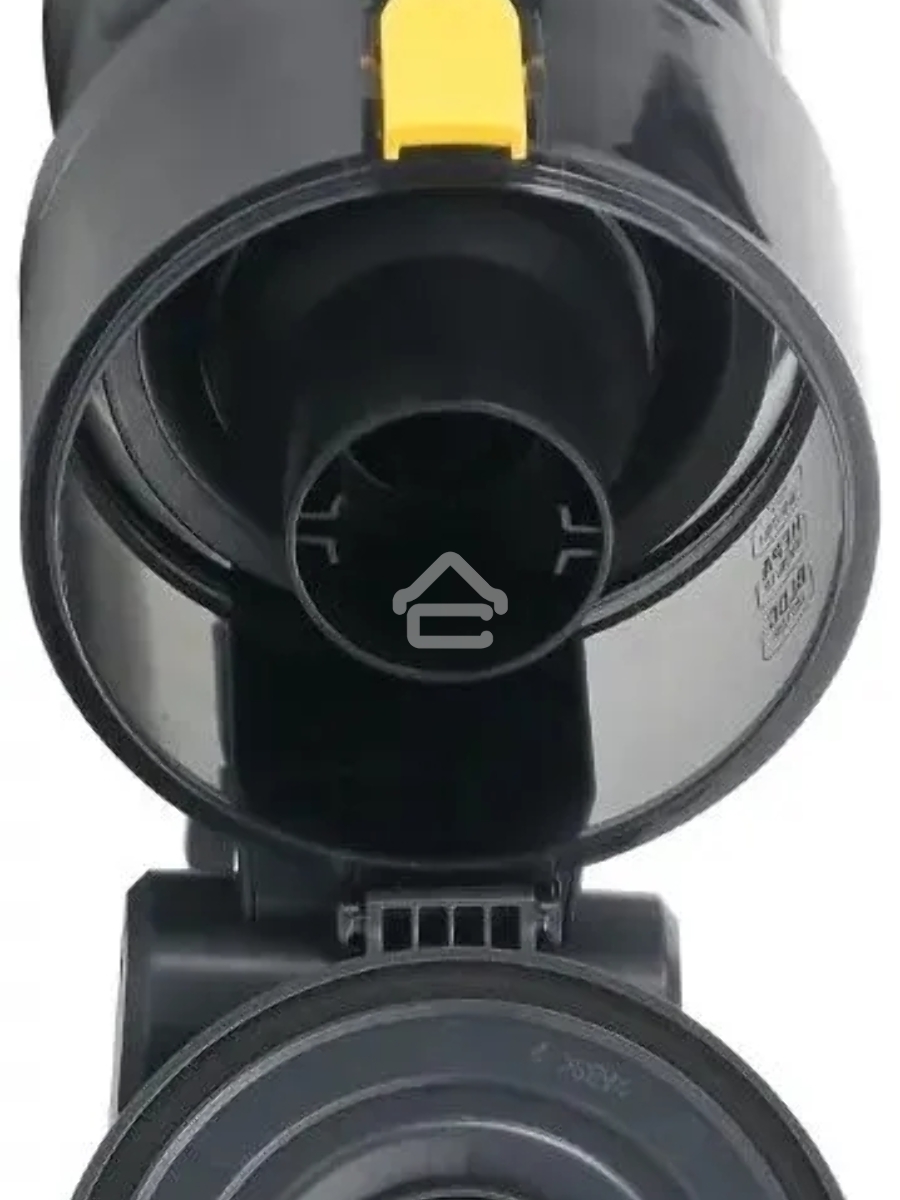 Пылесос вертикальный Centek CT-2573 черный/желтый, питание от аккумулятора, 215 Вт, уборка сухая, пылесборник 0.8 л, работа от АКБ max 45 мин