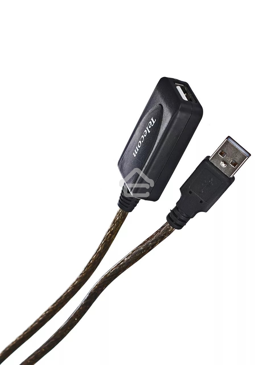 Кабель USB2.0-repeater, удлинительный активный <Am-->Af> 5м, Telecom <TUS7049-5M>