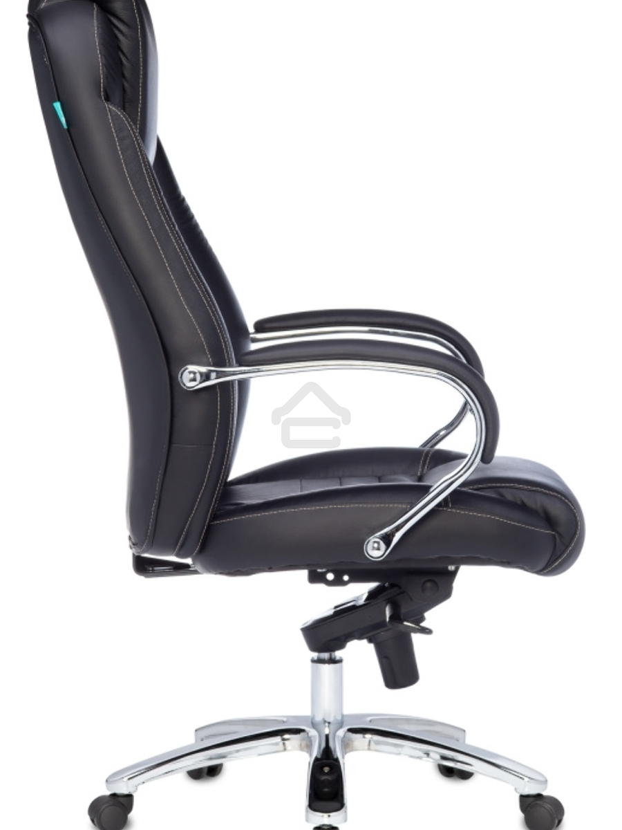 Кресло руководителя Бюрократ T-9923SL/BLACK черный, кожа, крестовина хром
