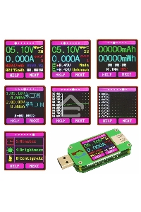 USB тестер UM24C с цветным экраном и bluetooth oem