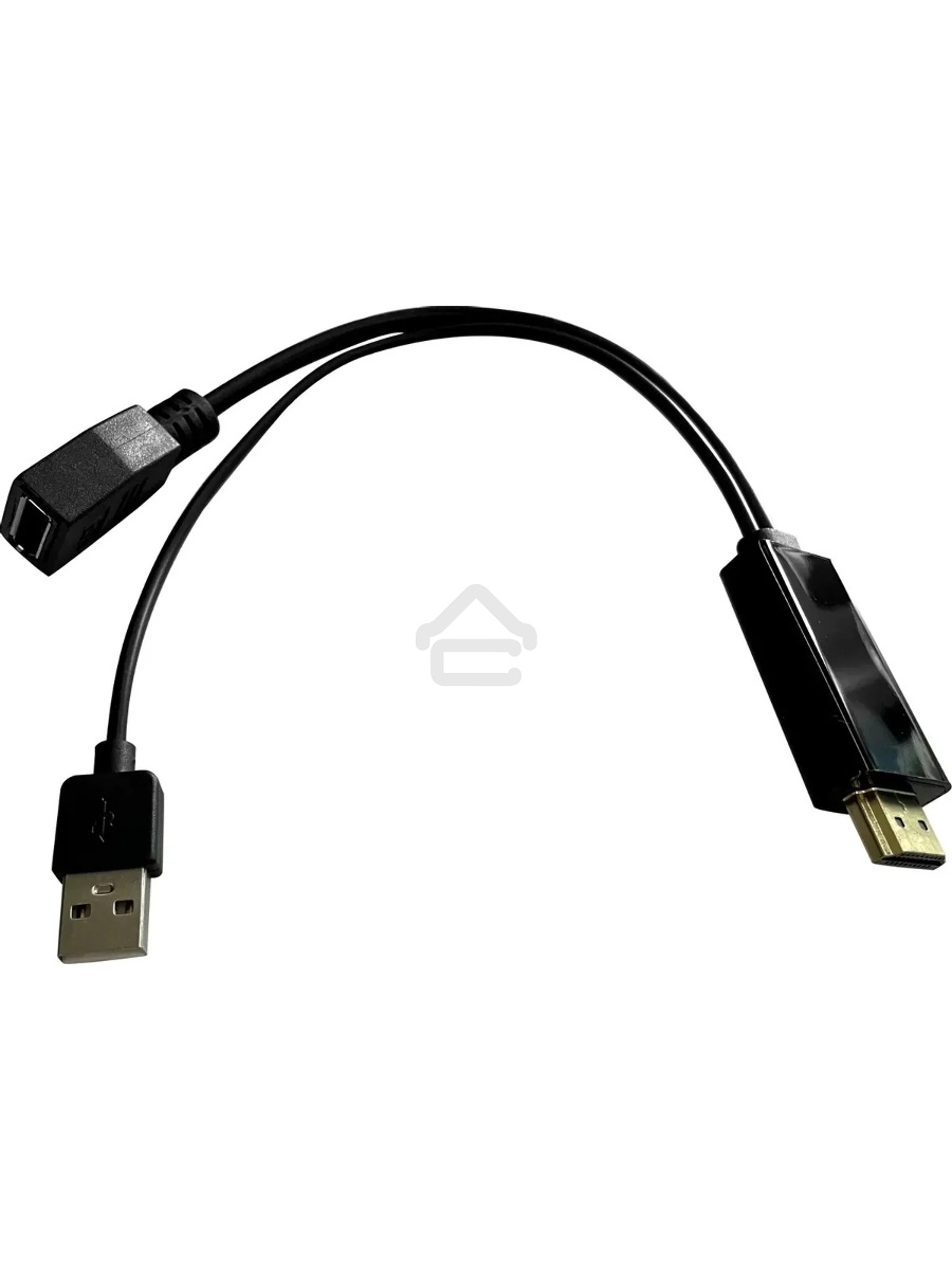 Переходник Buro HDMI (m)/DisplayPort (f) черный (BU-HDMI(M)-DP(F))