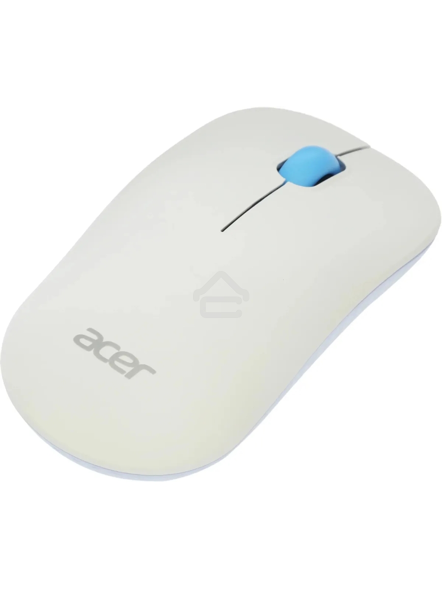 Мышь беспроводная Acer OMR205 белый/голубой, 1200 dpi, радиоканал, USB, кнопки - 3