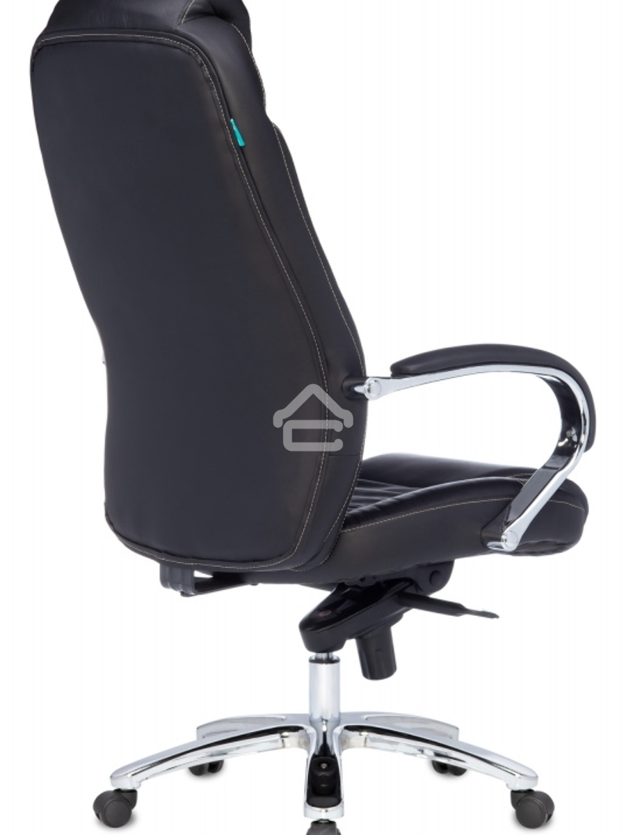 Кресло руководителя Бюрократ T-9923SL/BLACK черный, кожа, крестовина хром