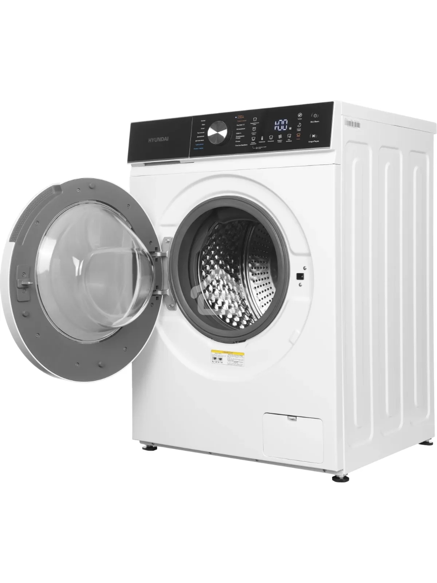 Стиральная машина Hyundai WFD8216 белый, загрузка фронтальная 8/5 кг (с сушкой), 1200 об/мин, класс: A+++
