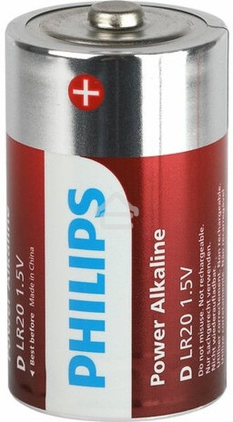 Элемент питания алкалиновый D/LR20 1.5В Power (блист. 2шт) Philips Б0062732