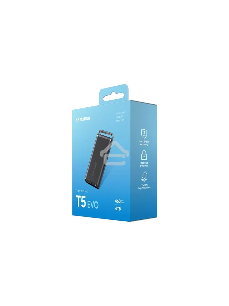 Внешний накопитель SSD Samsung T5 EVO External 4Tb (1024GB) BLACK USB 3.2 (MU-PH4T0S/WW) 1year