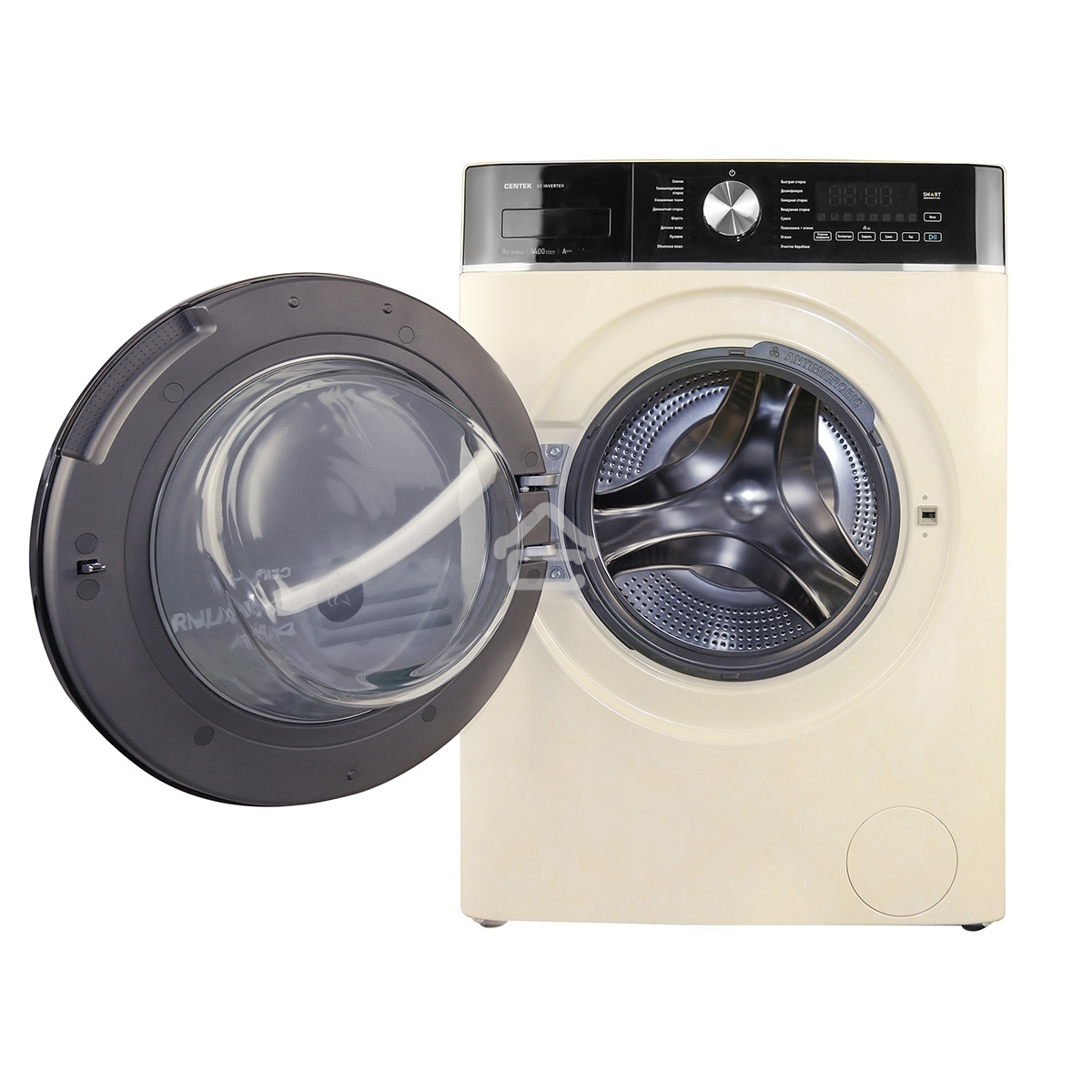 Стиральная машина Centek CT-1961 бежевый, загрузка фронтальная 8 кг, 1400 об/мин., класс: А+++