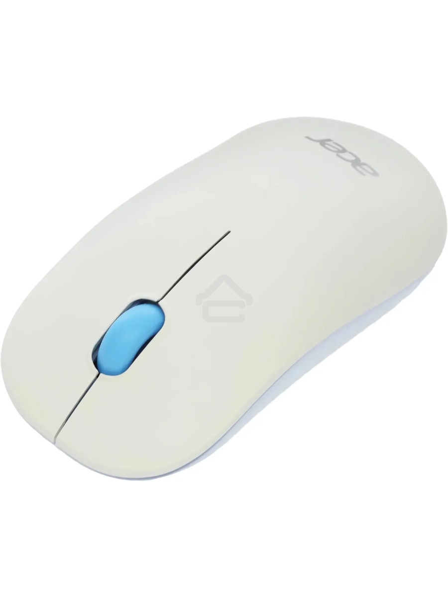 Мышь беспроводная Acer OMR205 белый/голубой, 1200 dpi, радиоканал, USB, кнопки - 3