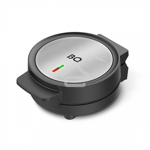 Вафельница BQ ST1009 черный/стальной, WAFFLE. 1000 Вт, приготовление 4 вафель одновременно, антипригарное покрытие панелей Non-Stick PRO, равномерный нагрев, теплоизолированная ручка, противоскользящие ножки, 2 индикатора работы: нагрева и питания, диапаз