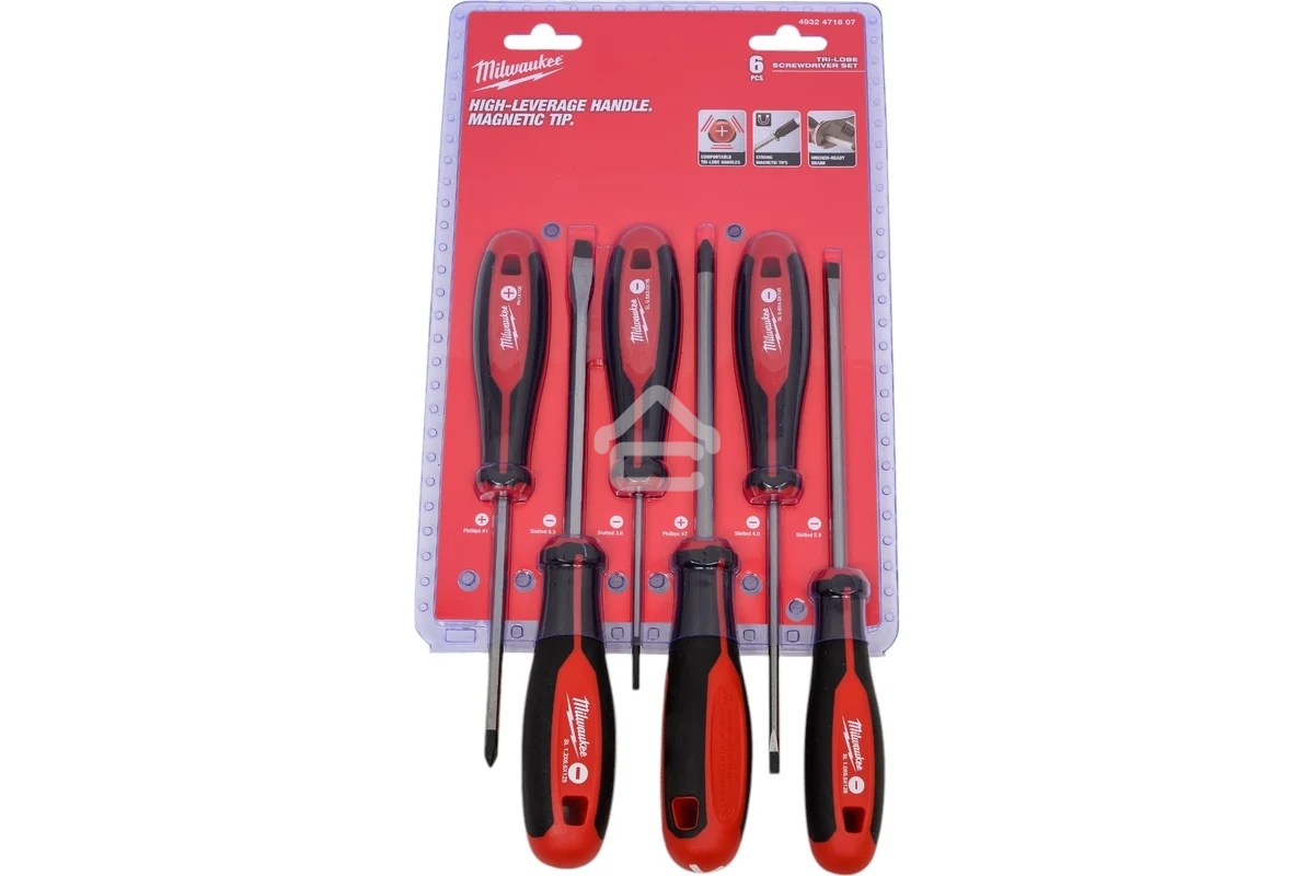 Отвертки Milwaukee набор №2 6шт (4932471807)