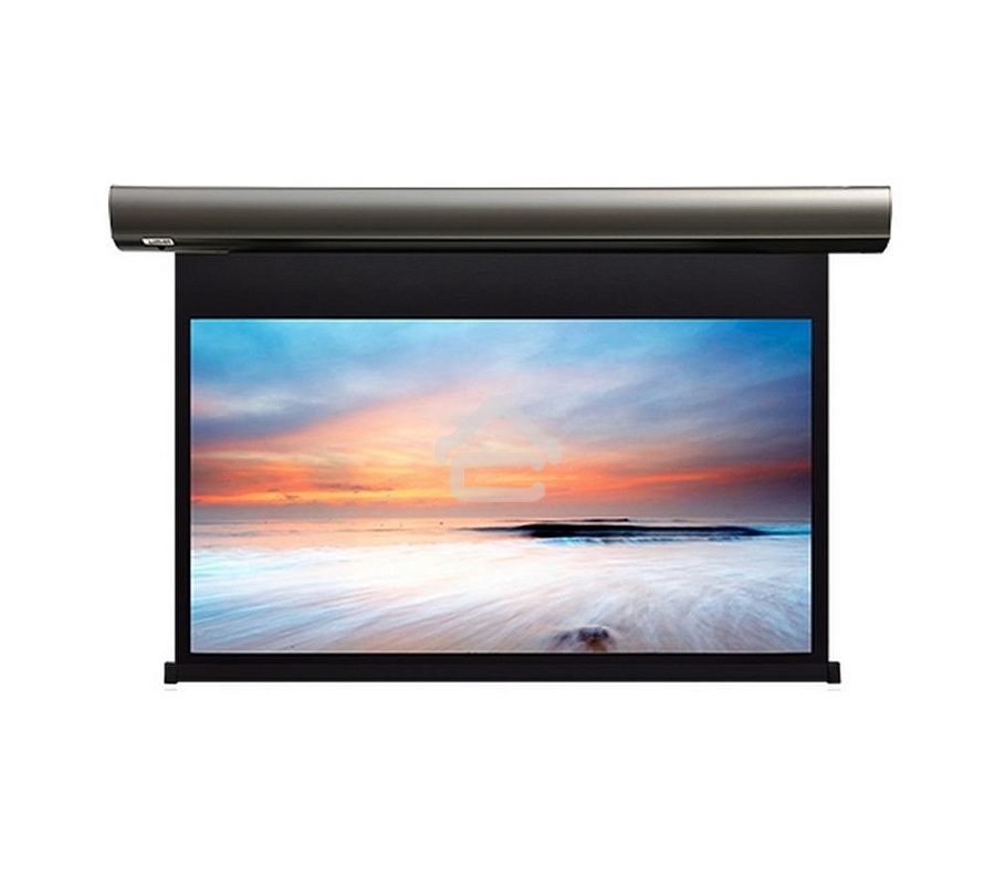 Экран с электроприводом Lumien Cinema Control 241x400 см (раб.область 220х390 см) Matte White черная кайма по периметру, серый корпус, 16:9