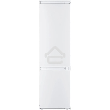 Встраиваемый холодильник Zigmund & Shtain BR 18 X белый двухкамерный 195/75 л морозилка снизу, размораживание ручное