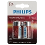 Элемент питания алкалиновый C/LR14 1.5В Power (блист. 2шт) Philips Б0062687