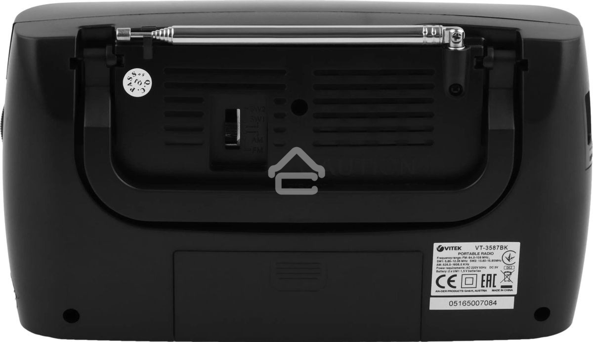 Радиоприемник Vitek VT-3587 BK черный