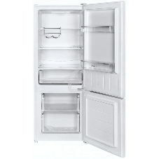 Холодильник Maunfeld MFF144SFW белый глянц. двухкамерный 154/52л морозилка снизу, ручная разморозка