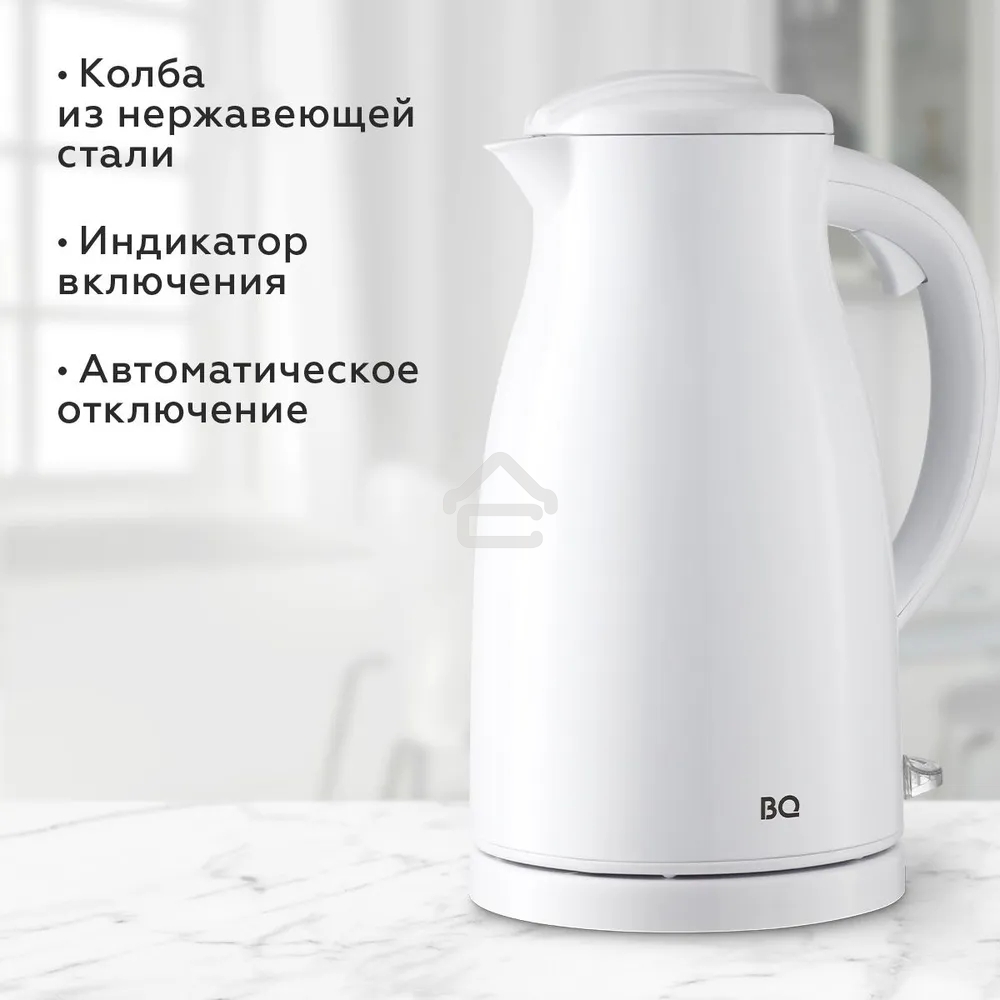 Чайник электрический BQ KT1709S белый. Мощность:1800/Объем:1,5
