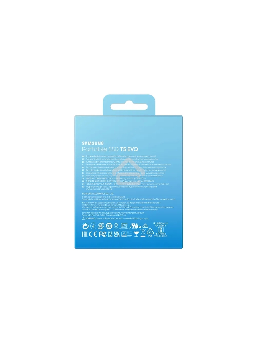 Внешний накопитель SSD Samsung T5 EVO External 4Tb (1024GB) BLACK USB 3.2 (MU-PH4T0S/WW) 1year