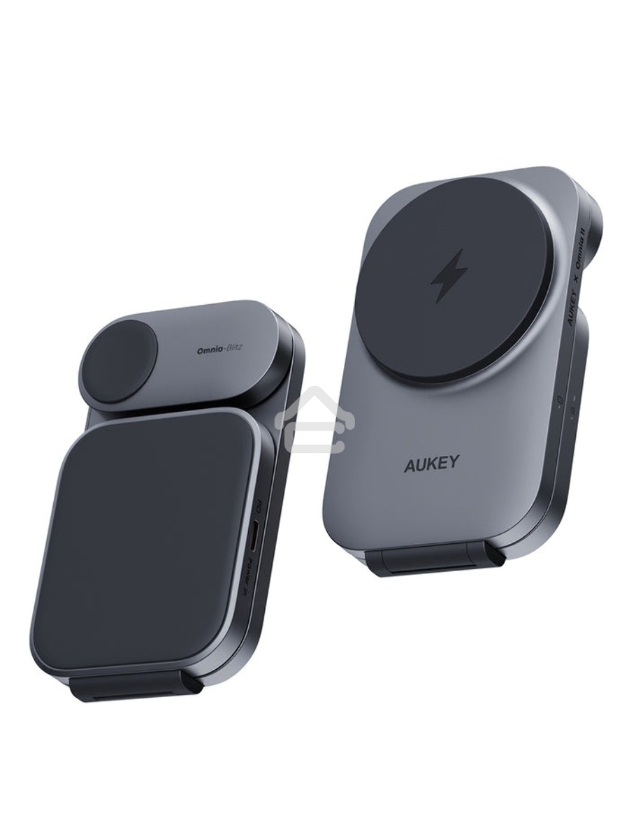 Беспроводное зарядное устройство Aukey LC-MC312 3in1 Travel Qi2