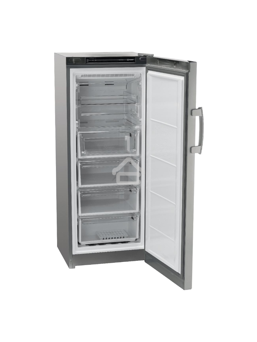 Морозильная камера Indesit DFZ 4150 G, серебристый, 204л, 6 ящиков