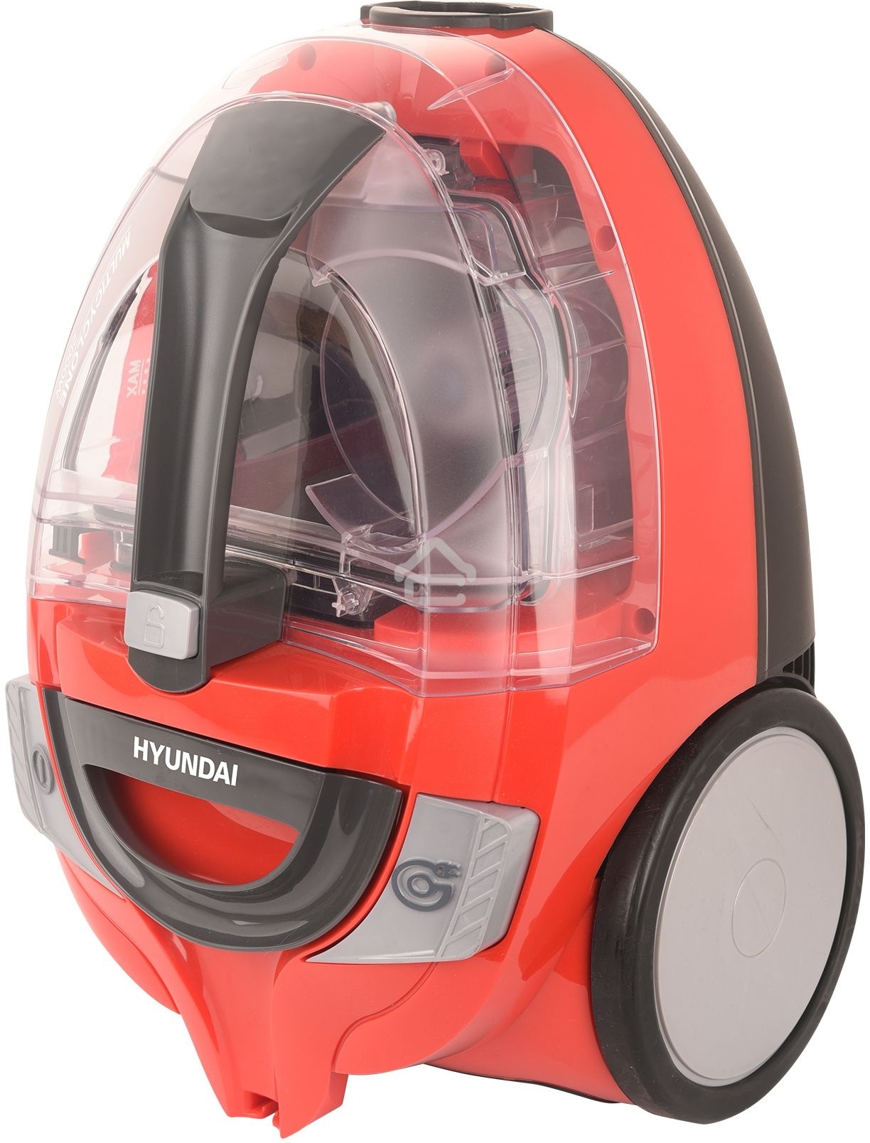 Пылесос Hyundai HYV-C3075 красный, 380/2000 Вт, уборка сухая, пылесборник контейнер 1.5 л