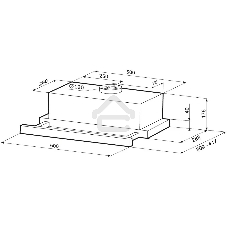 Вытяжка встраиваемая Krona Kamilla 600 AIR 2B черный, 60 см, 1066 куб. м/ч, 58 дБ