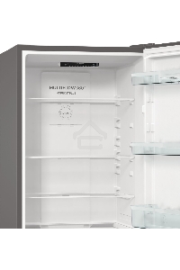 Холодильник Gorenje NRKE62XL серебристый металлик двухкамерный 203/99л морозилка снизу, No Frost
