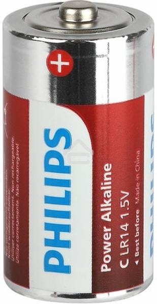 Элемент питания алкалиновый C/LR14 1.5В Power (блист. 2шт) Philips Б0062687