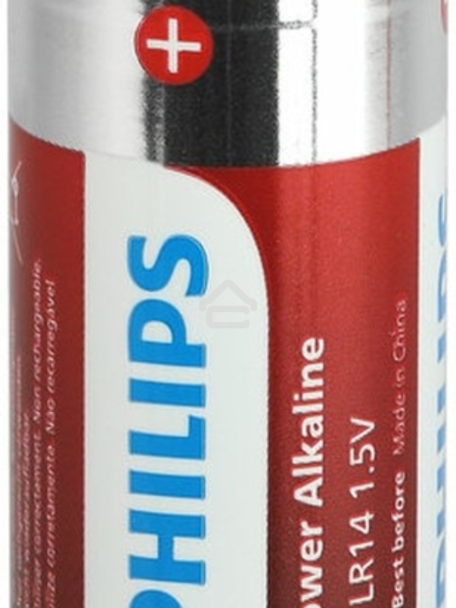 Элемент питания алкалиновый C/LR14 1.5В Power (блист. 2шт) Philips Б0062687
