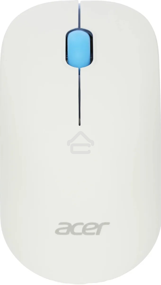 Мышь беспроводная Acer OMR205 белый/голубой, 1200 dpi, радиоканал, USB, кнопки - 3
