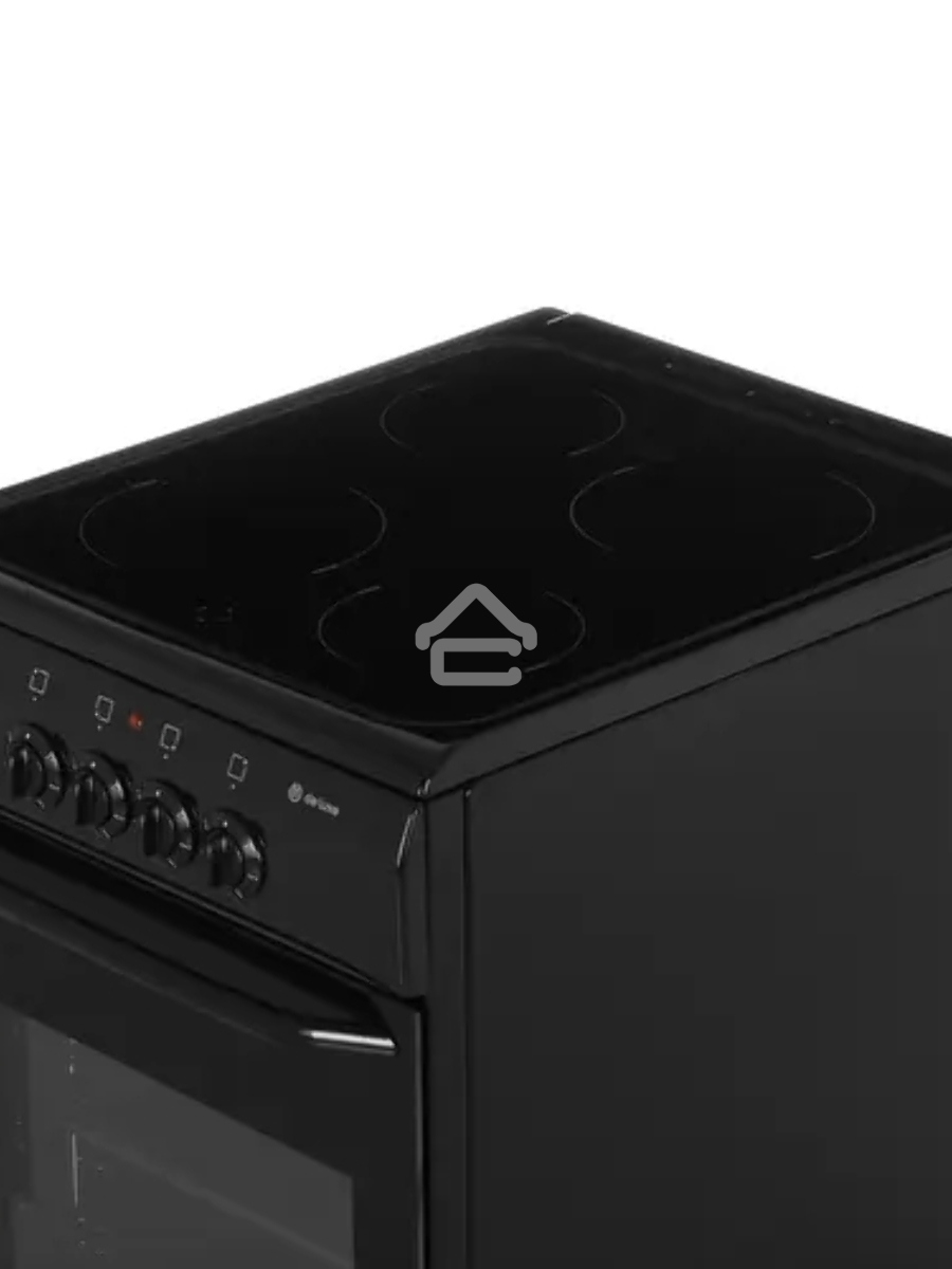 Плита электрическая De Luxe 506004.04ЭС 031 черный, конфорок 4 шт, духовка 60 л, 50 см x 87 см x 60 см