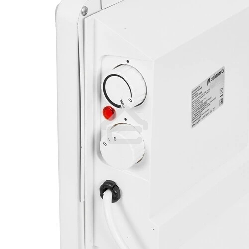 Конвектор электрический Primera PHP-1000-MWB, белый, 1000 Вт, 15 м2, термостат