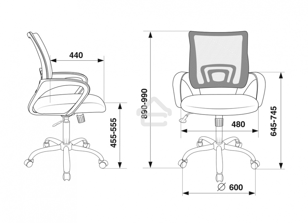 Кресло офисное Бюрократ CH-695N/SL/OR/BLACK спинка сетка, оранжевый TW-38-3, сиденье черный TW-11, крестовина хром