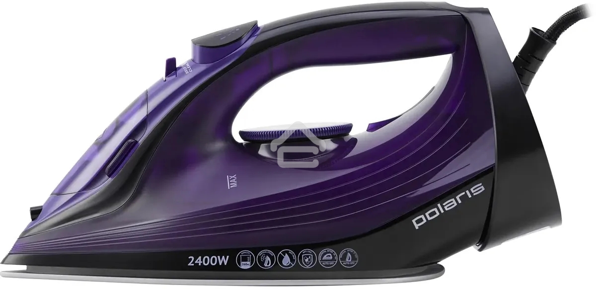 Утюг Polaris PIR2487AK 3m черный/фиолетовый 2400Вт
